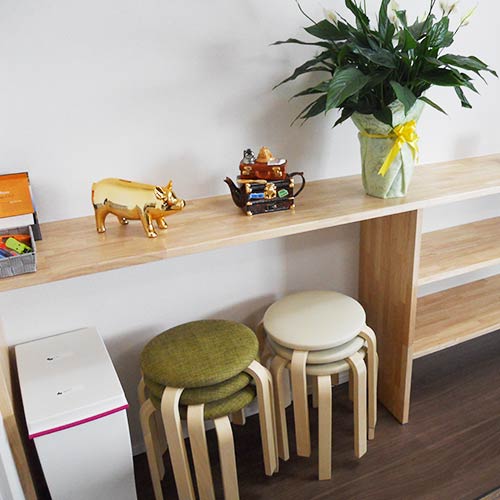 リビング棚　完成写真